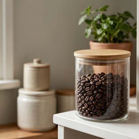Glass Storage Jar with Bamboo Lid